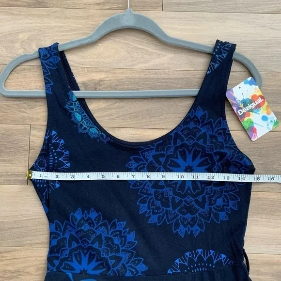 Desigual Navy Blue Midi Dress - Picture 4 of 8